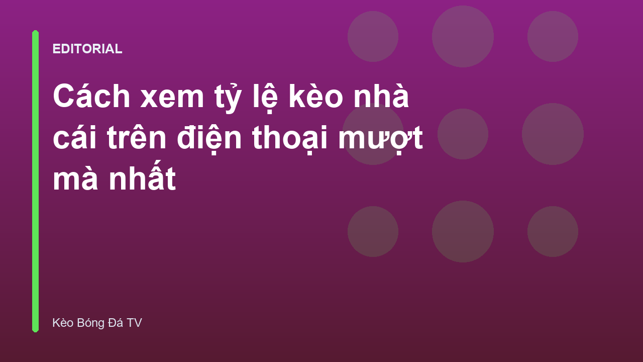 Người dùng xem tỷ lệ kèo trên điện thoại di động